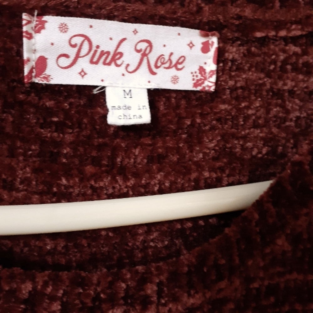 PINK ROSE Size M LS Russ Color - Picture 2 of 6